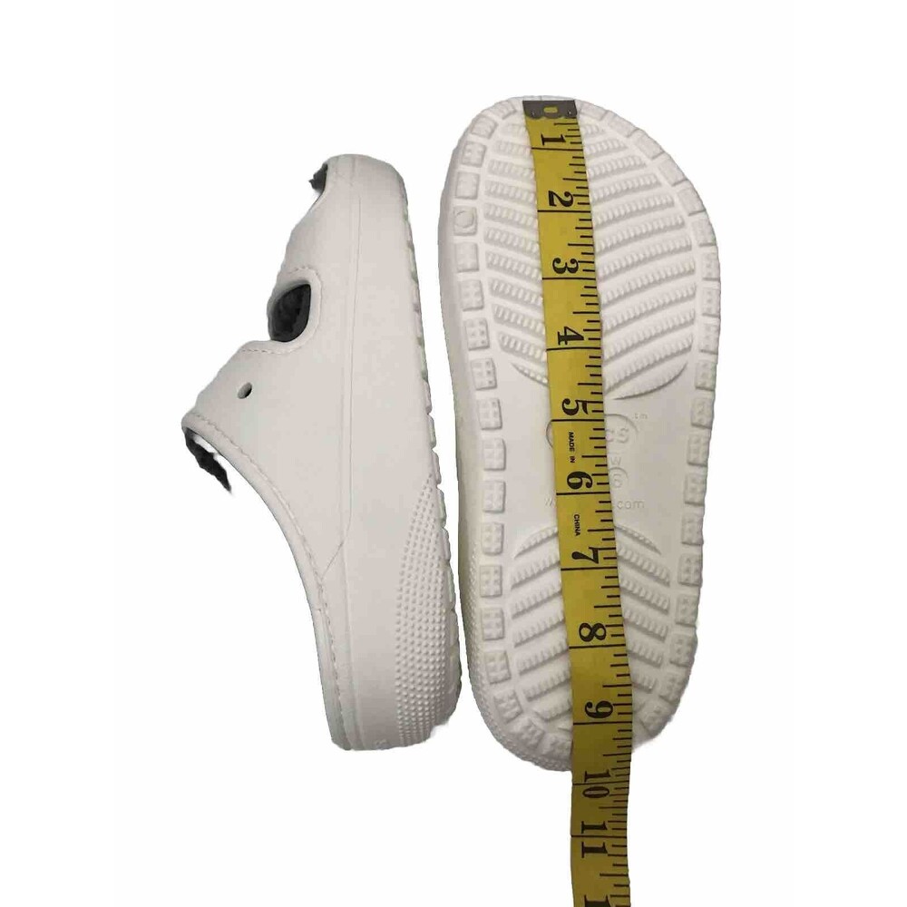 Crocs Classic Cozzy Comfort White Slip On Sandals Men’s 4 Women’s 6 - Picture 10 of 16